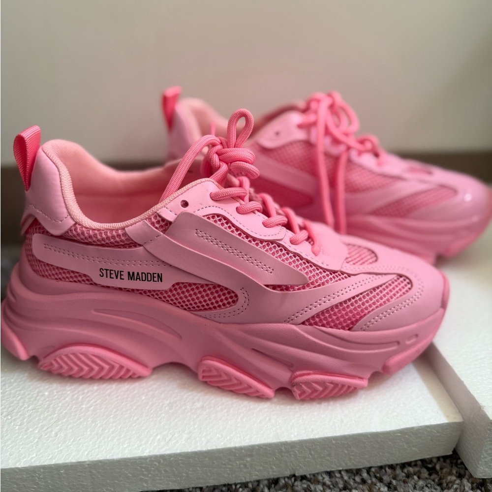 Steve Madden Vibrant Pink Athletic Shoes